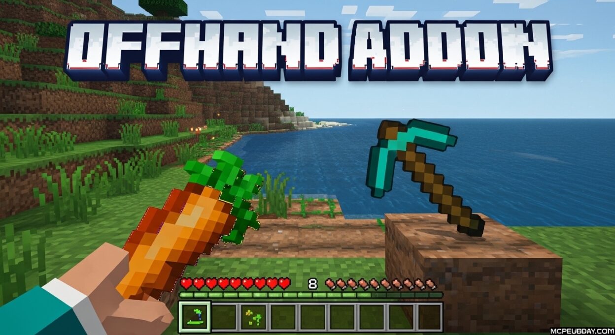 Raiyon’s Useful Offhand Addon (26.x, 1.21) – MCPE/Bedrock Mod