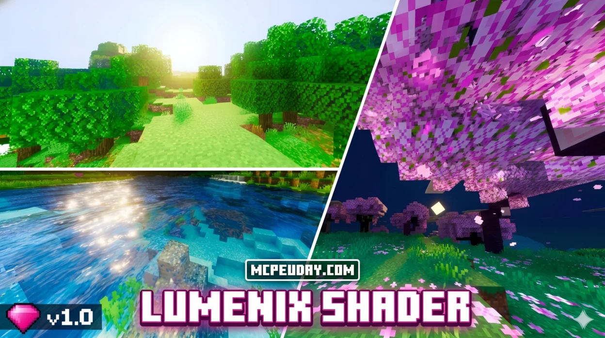 Lumenix Shader [ v2.2 ] (26.x, 1.21) – MCPE/Bedrock Shader