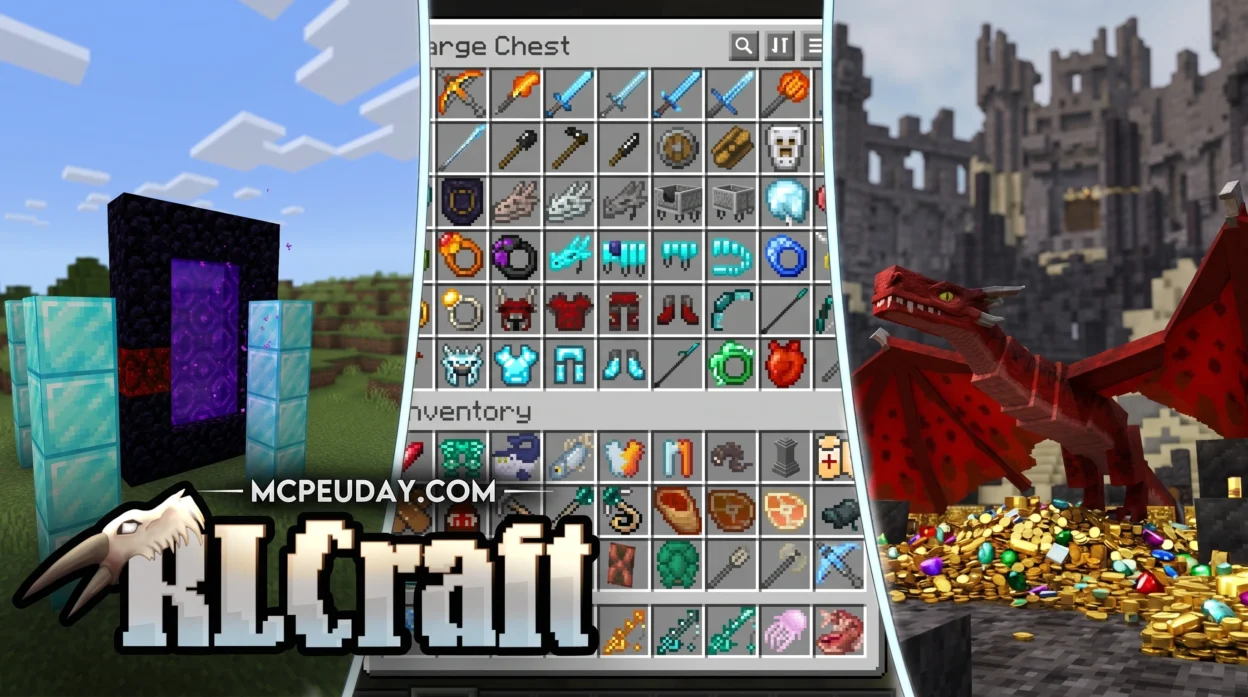 RLCraft Dregora Mod (26.x, 1.21) — MCPE/Bedrock Addon