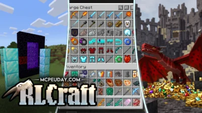 RLCraft Dregora Mod (26.x, 1.21) — MCPE/Bedrock Addon