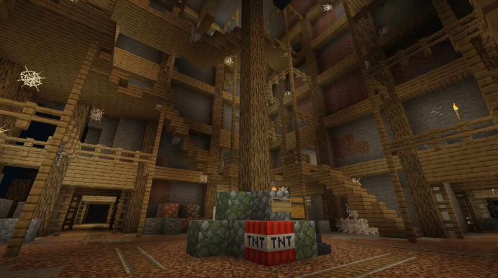 Nico's More Mineshaft Addon Minecraft Bedrock underground exploration Nico's More Mineshaft Addon (26.x, 1.21) — MCPE/Bedrock Mod