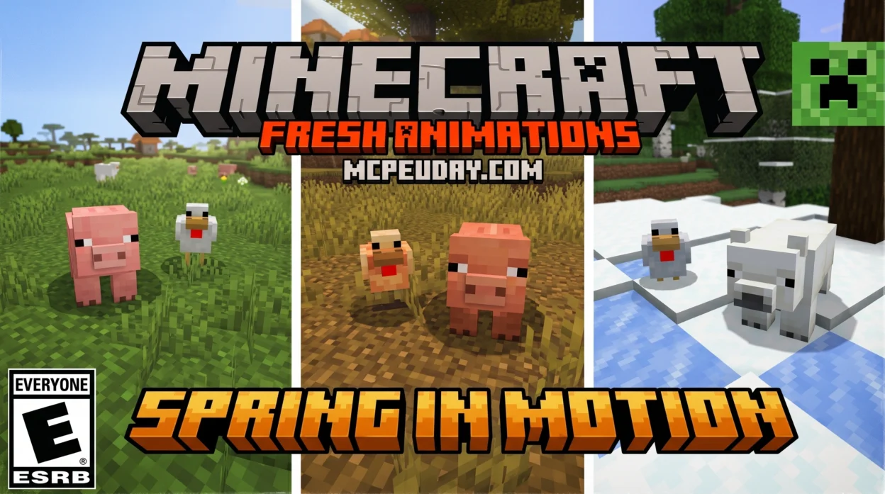 Fresh Animations Bedrock Addon (26.x, 1.21) — MCPE/Bedrock Mod