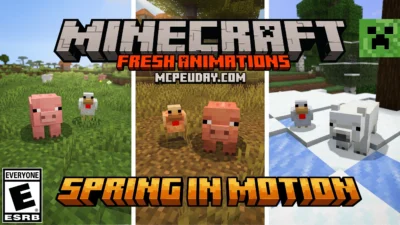 Fresh Animations Bedrock Addon (26.x, 1.21) — MCPE/Bedrock Mod