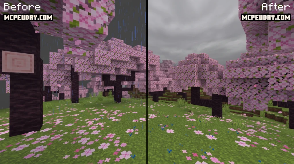 Better Weather Texture Pack (26.x, 1.21) – MCPE/Bedrock Texture Pack