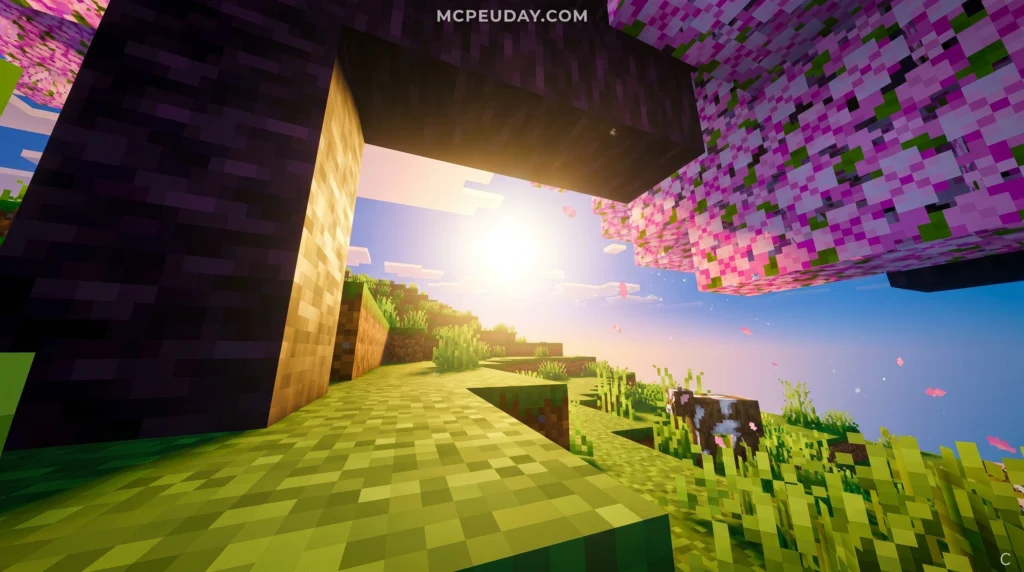 Luvid Visuals Shader Minecraft PE Bedrock graphics upgrade Luvid Visuals Shader (26.x, 1.21) – MCPE/Bedrock Shader