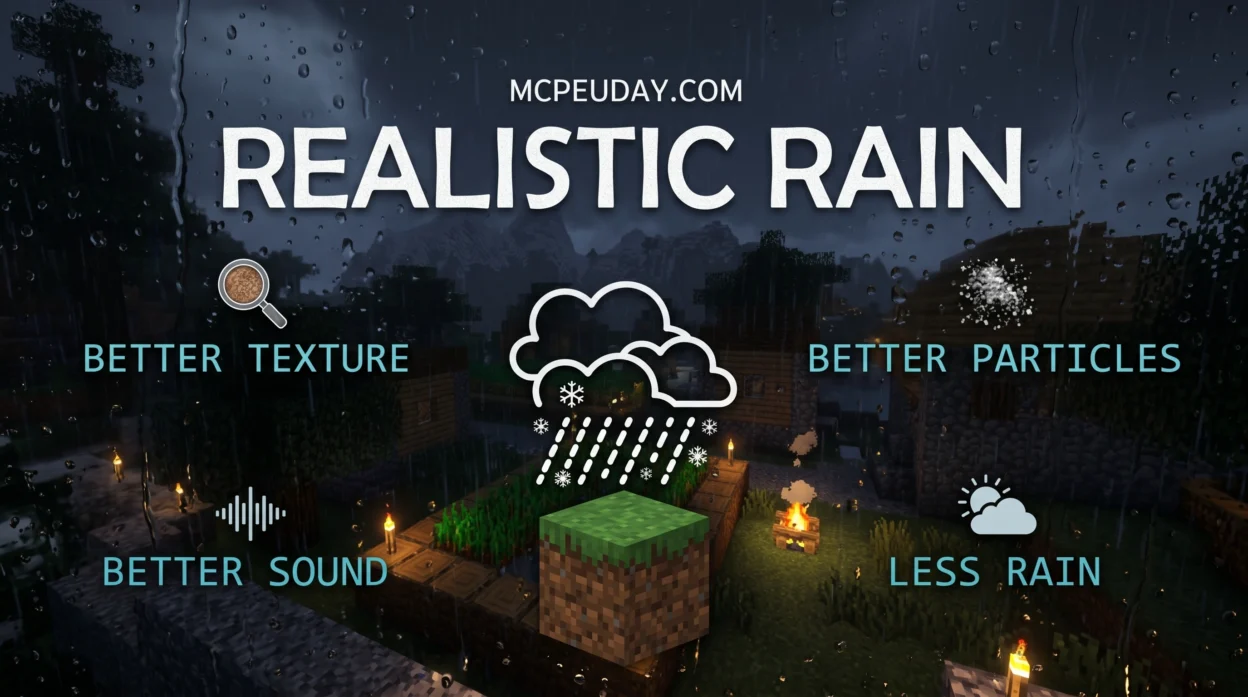 Better Rain Shader (26.x, 1.21) – MCPE/Bedrock Shader
