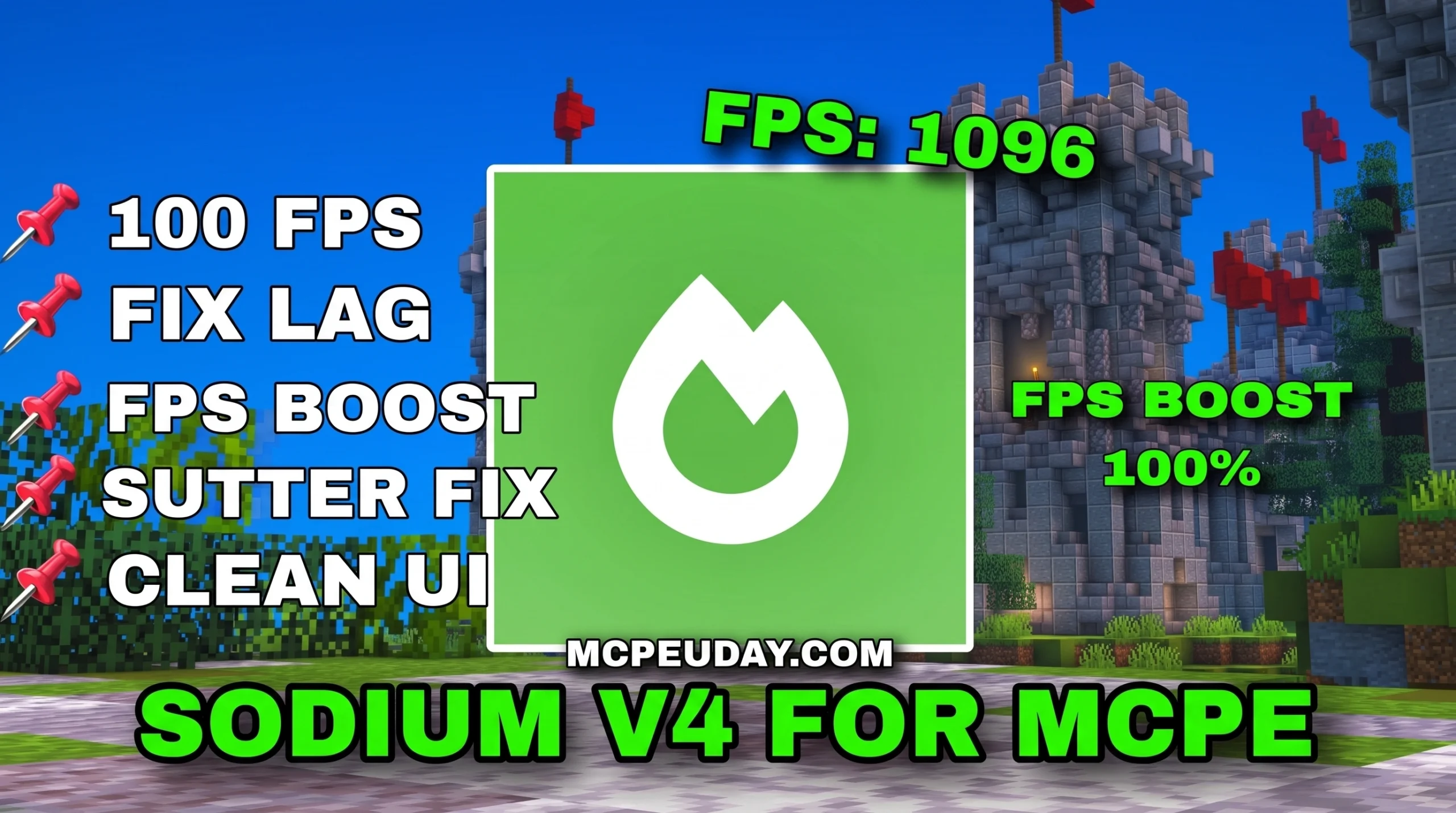 Sodium Mod V6 (26.x, 1.21) – MCPE/Bedrock Mod