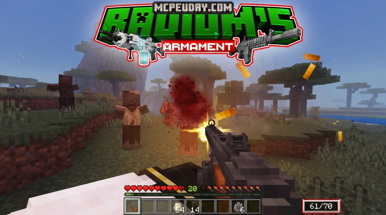Radium’s Armament Addon (26.x, 1.21) – MCPE/Bedrock Mod