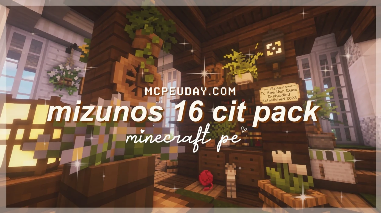 Mizuno’s 16 Craft Texture Pack (26.x, 1.21) – MCPE/Bedrock Texture Pack