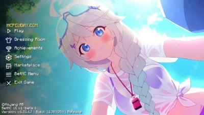 Anime Girl UI Pack (26.x, 1.21) – MCPE/Bedrock Texture Pack