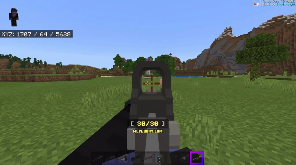 Actual Guns 3D Addon (26.x, 1.21) – MCPE/Bedrock Mod