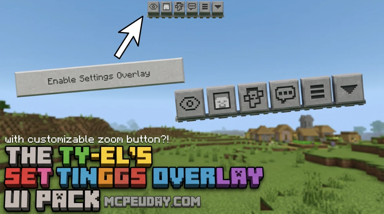 The Ty-el's Settings Overlay UI Pack (26.x, 1.21) – MCPE/Bedrock Pack