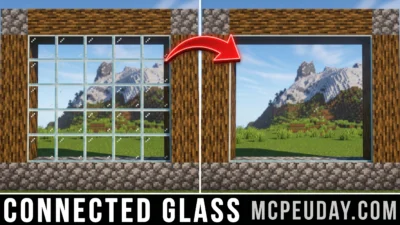 Connected Glass Addon (26.x, 1.21) – MCPE/Bedrock Mod