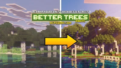 Better Trees Addon (26.x, 1.21) – MCPE/Bedrock Mod
