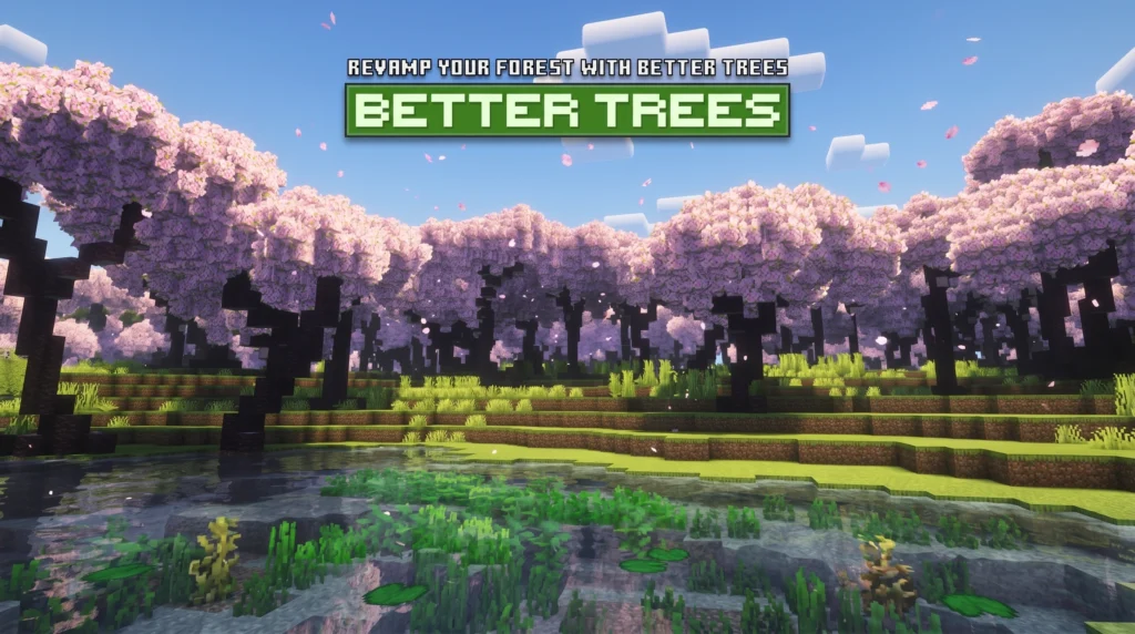 Better Trees Addon (26.x, 1.21) – MCPE/Bedrock Mod