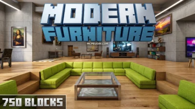 Modern Furniture Addon (26.x, 1.21) – MCPE/Bedrock Mod