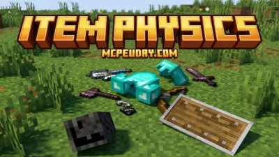 Raiyon's Item Physics Addon (26.x, 1.21) – MCPE/Bedrock Mod