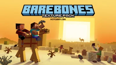 Bare Bones Texture Pack (26.x, 1.21) – MCPE/Bedrock Texture Pack