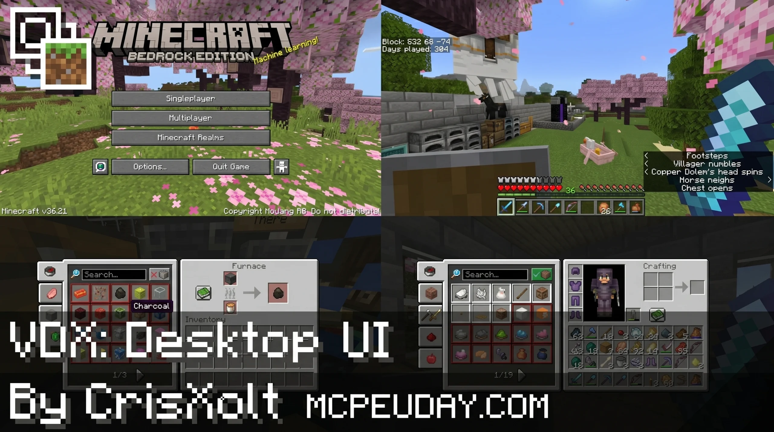 Java/Desktop UI Pack (26.x, 1.21) – MCPE/Bedrock Texture Pack