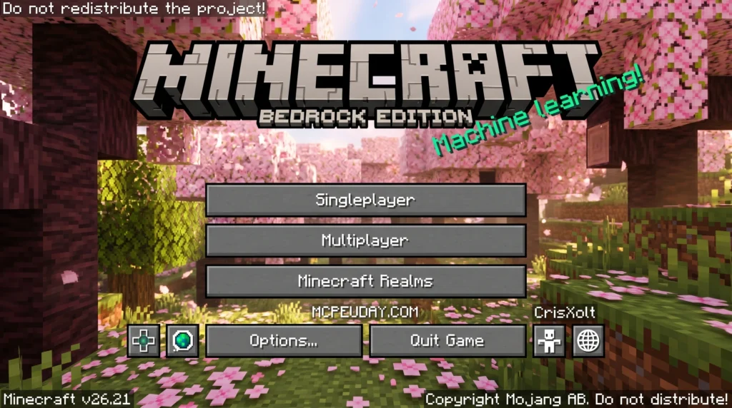 Java/Desktop UI Pack (26.x, 1.21) – MCPE/Bedrock Texture Pack