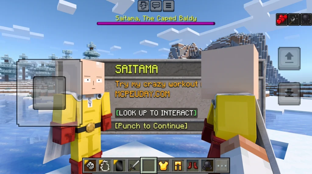 One Punch Man Addon (26.x, 1.21) – MCPE/Bedrock Mod