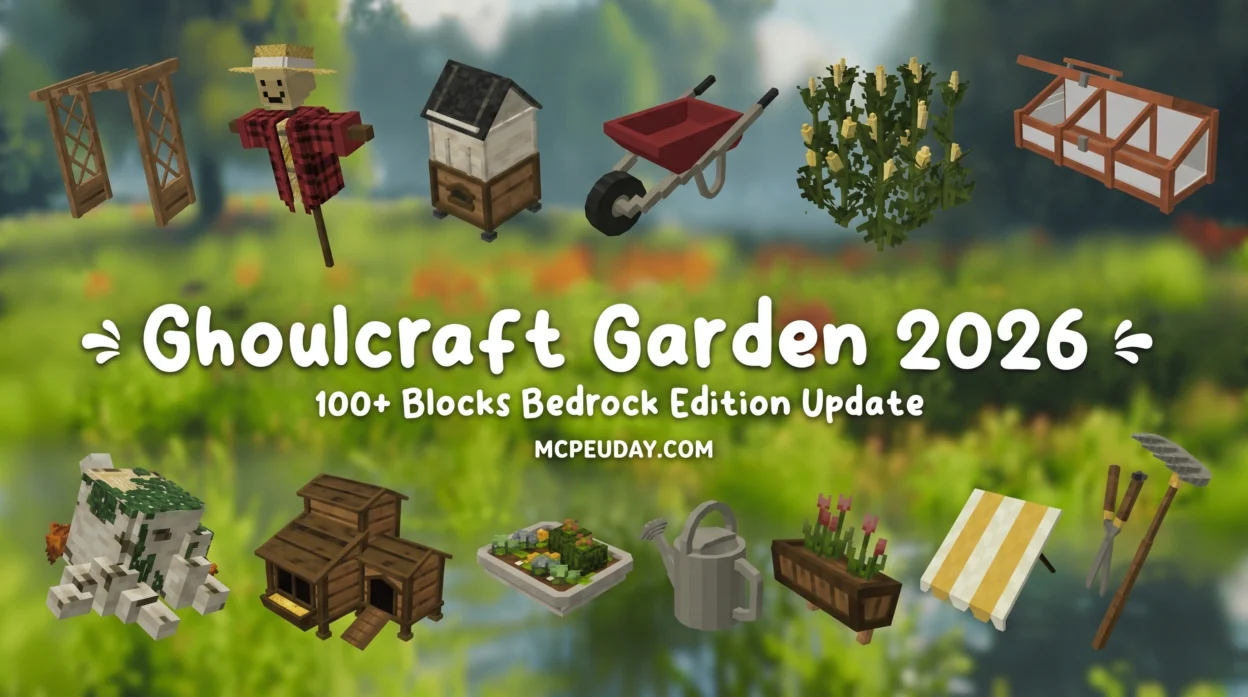 Ghoulcraft Garden BE Addon (26.x, 1.21) – MCPE/Bedrock Mod