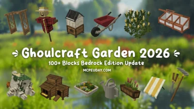 Ghoulcraft Garden BE Addon (26.x, 1.21) – MCPE/Bedrock Mod