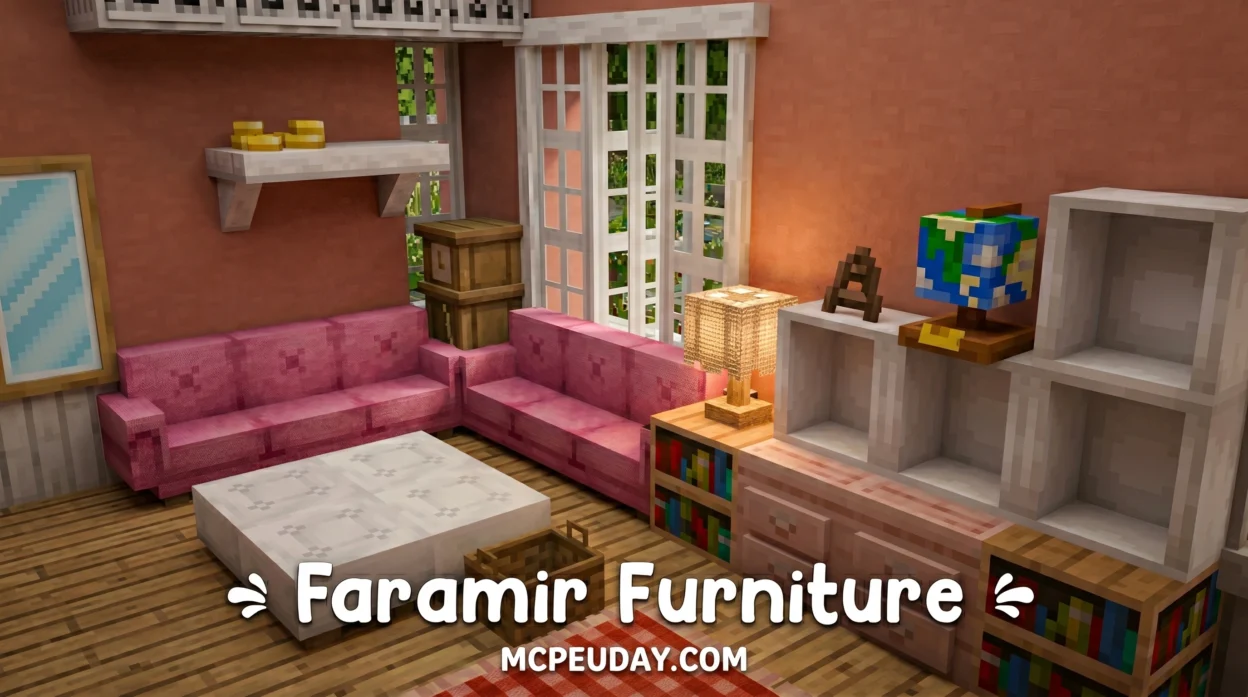 Faramir's Furniture Addon (26.x, 1.21) – MCPE/Bedrock Mod
