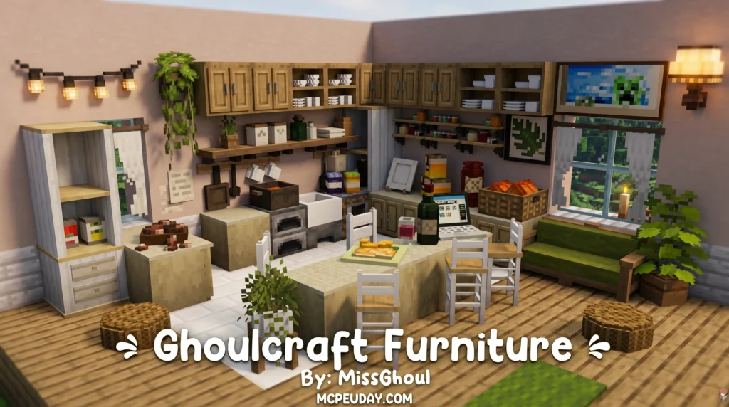 Ghoulcraft Furniture Addon (26.x, 1.21) – MCPE/Bedrock Mod
