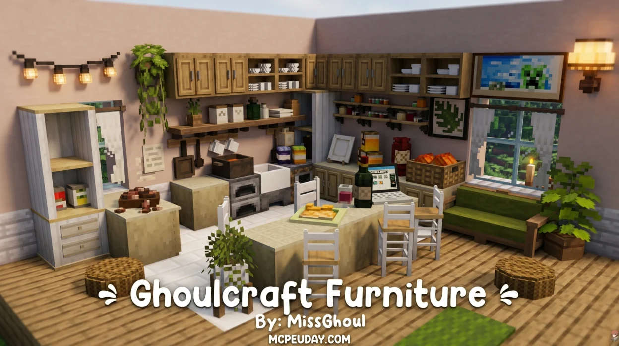 Ghoulcraft Furniture Addon (26.x, 1.21) – MCPE/Bedrock Mod