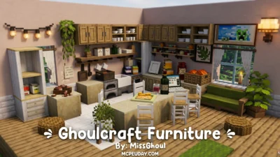 Ghoulcraft Furniture Addon (26.x, 1.21) – MCPE/Bedrock Mod