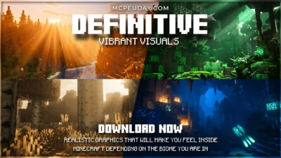 Definitive Vibrant Visuals Shader (26.x, 1.21) – MCPE/Bedrock Shader