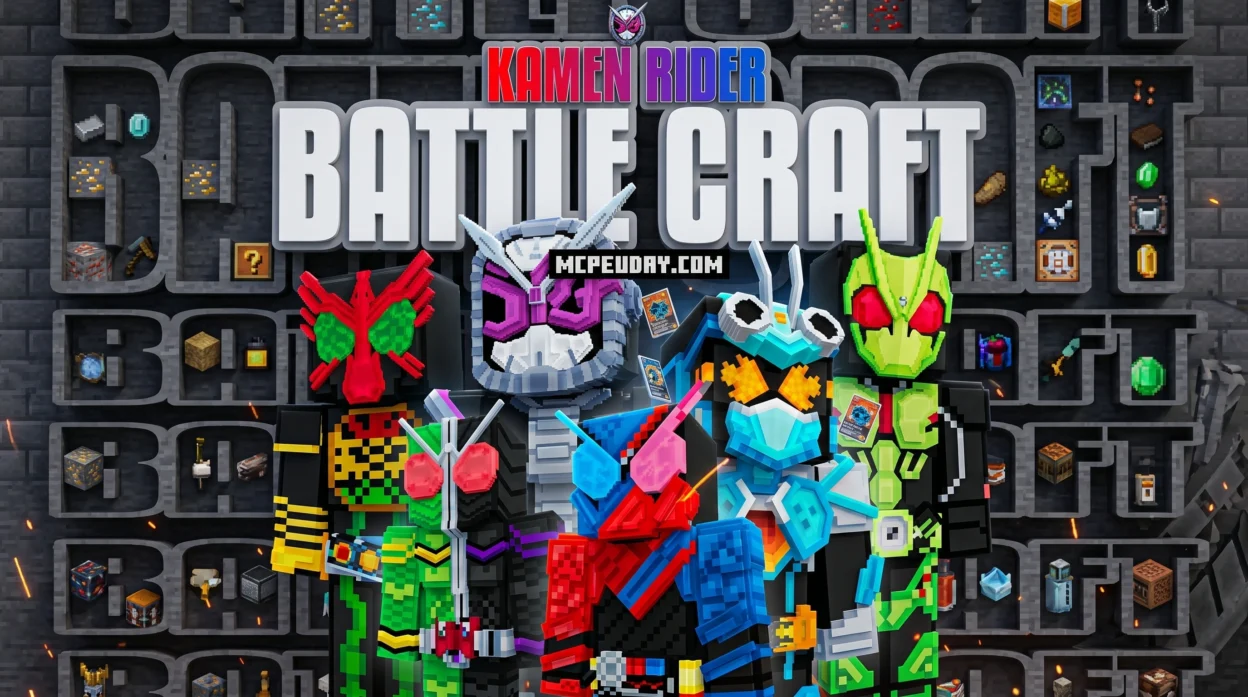 Kamen Rider Battle Craft Addon (26.x, 1.21) – MCPE/Bedrock Mod