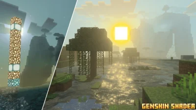 Genshin Impact Shader (26.x, 1.21) – MCPE/Bedrock Shader