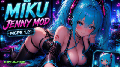 Hatsune Miku Jenny Mod (26.x, 1.21) – MCPE/Bedrock Mod