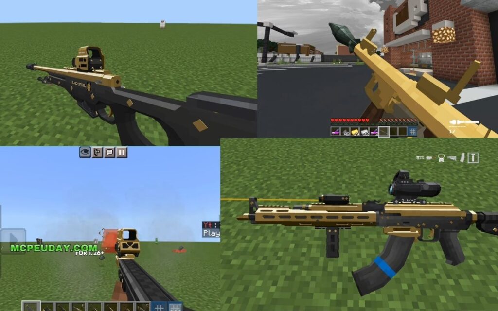 TACZ Golden Zero Addon (26.x, 1.21) – MCPE/Bedrock Mod