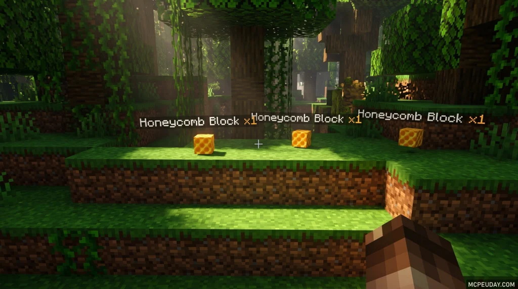 Holograms on Dropped Items Addon (26.x, 1.21) – MCPE/Bedrock Mod