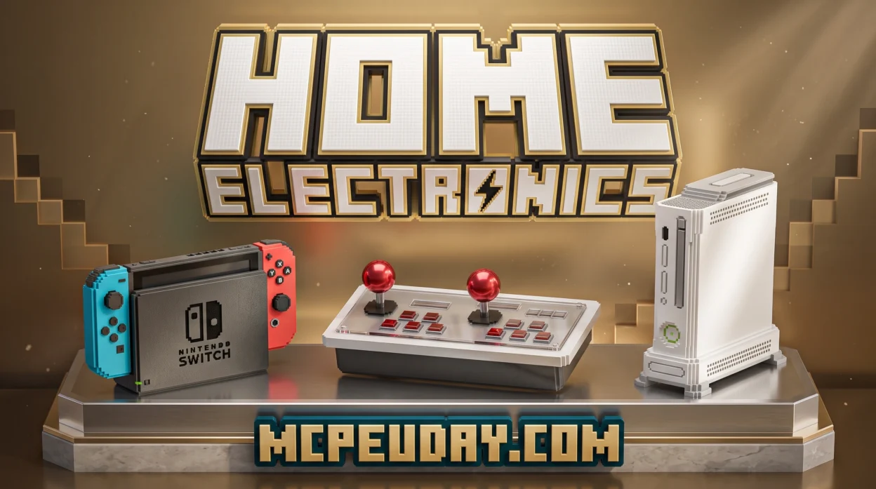 Home Electronics Addon (26.x, 1.21) – MCPE/Bedrock Mod