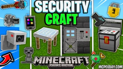 SecurityCraft Bedrock Addon (26.x, 1.21) – MCPE/Bedrock Mod