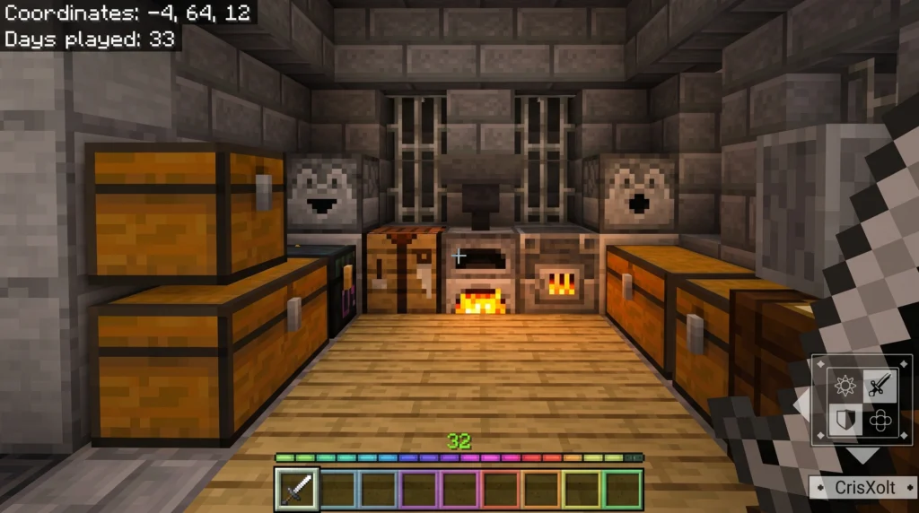 Animated RGB GUI Pack (26.x, 1.21) – MCPE/Bedrock Texture Pack