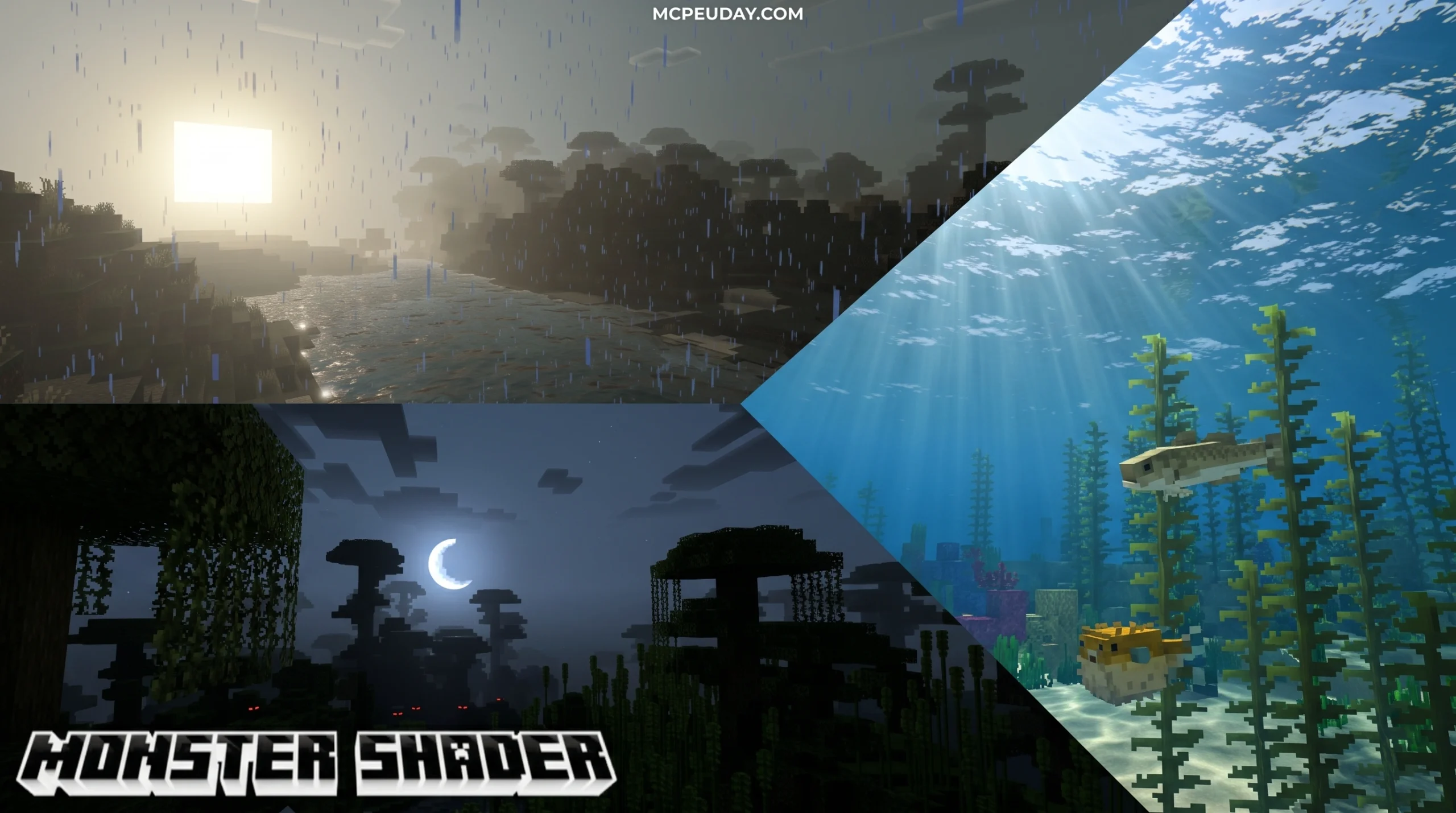 Monster Shader (26.x, 1.21) – MCPE/Bedrock Shader