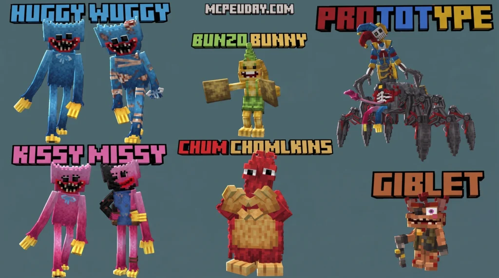 Me Poppy Playtime Addon (26.x, 1.21) – MCPE/Bedrock Mod