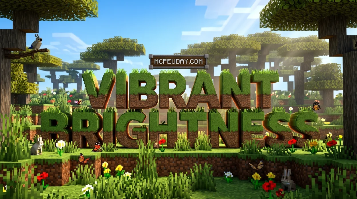 Vibrant Brightness Shader (26.x, 1.21) – MCPE/Bedrock Shader