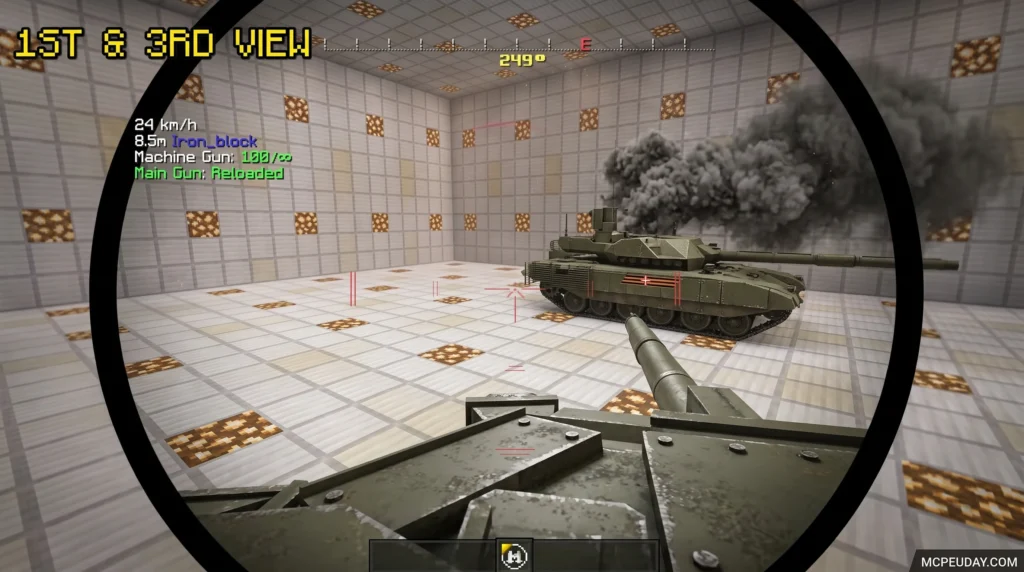 Shadow Armor Tanks Addon (26.x, 1.21) – MCPE/Bedrock Mod