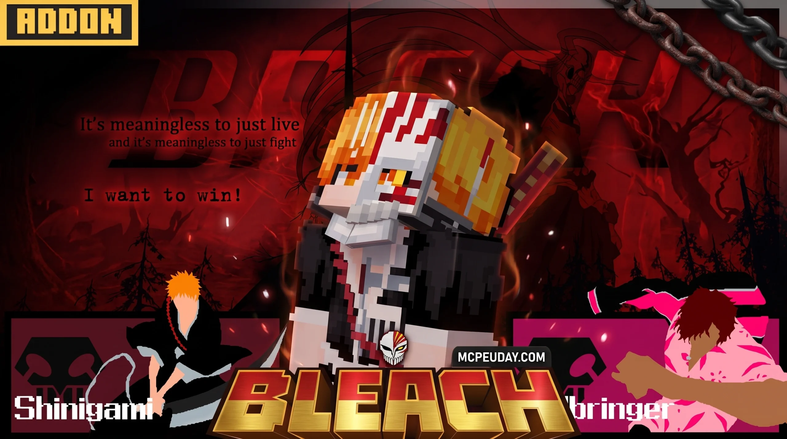 Bleach Addon (26.x, 1.21) – MCPE/Bedrock Mod