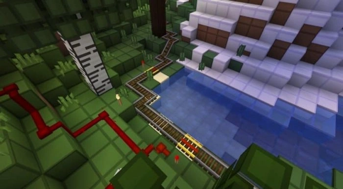 oCd Texture Pack minimalist Minecraft block grid clean design