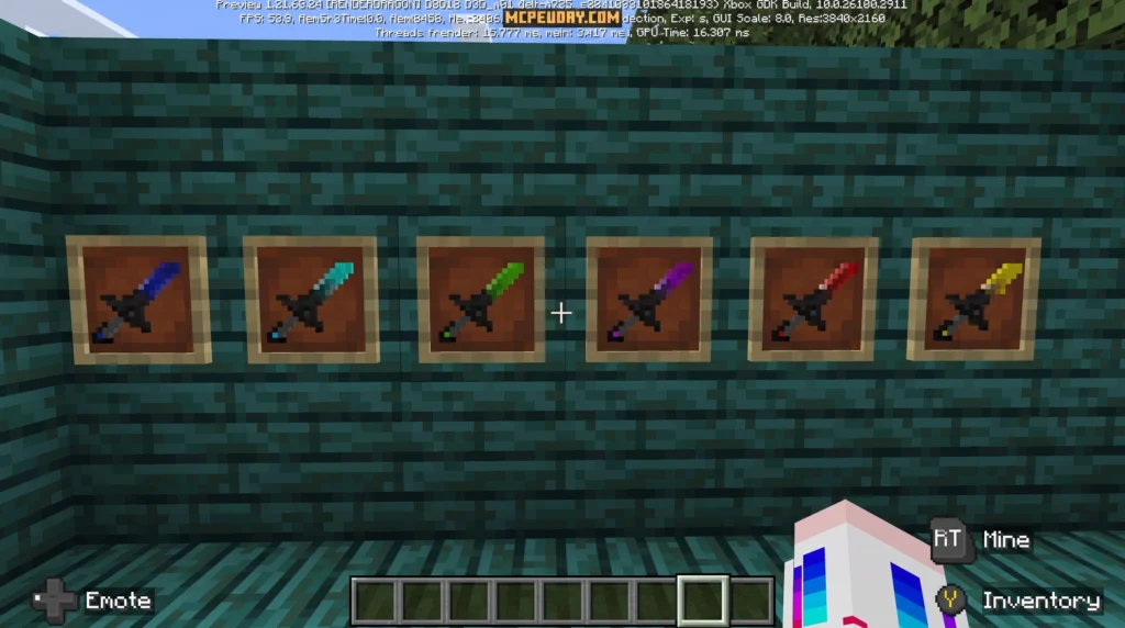 Elemental Swords Addon Minecraft Bedrock Edition
