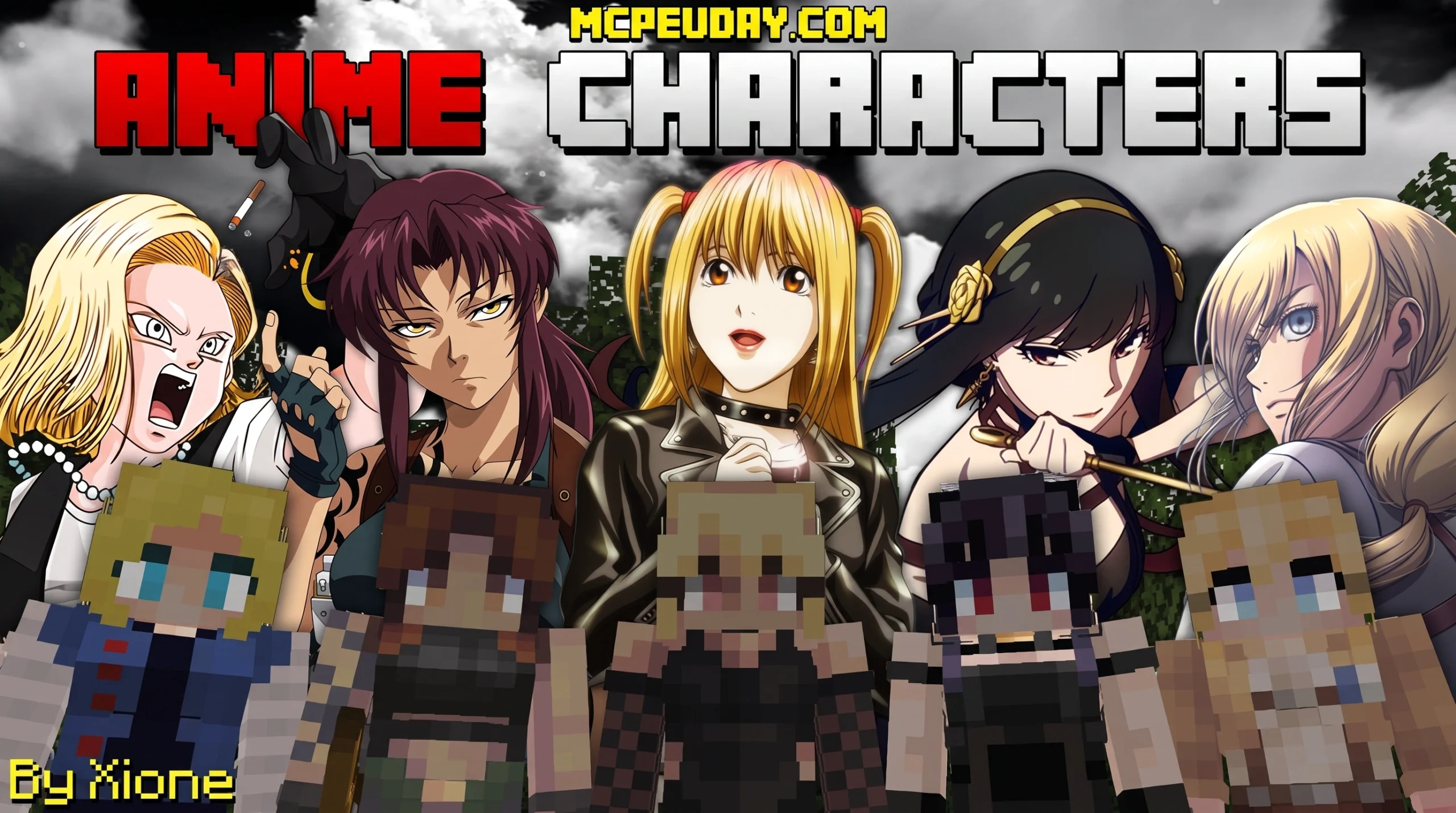 Anime Characters Addon (26.x, 1.21) – MCPE/Bedrock Mod