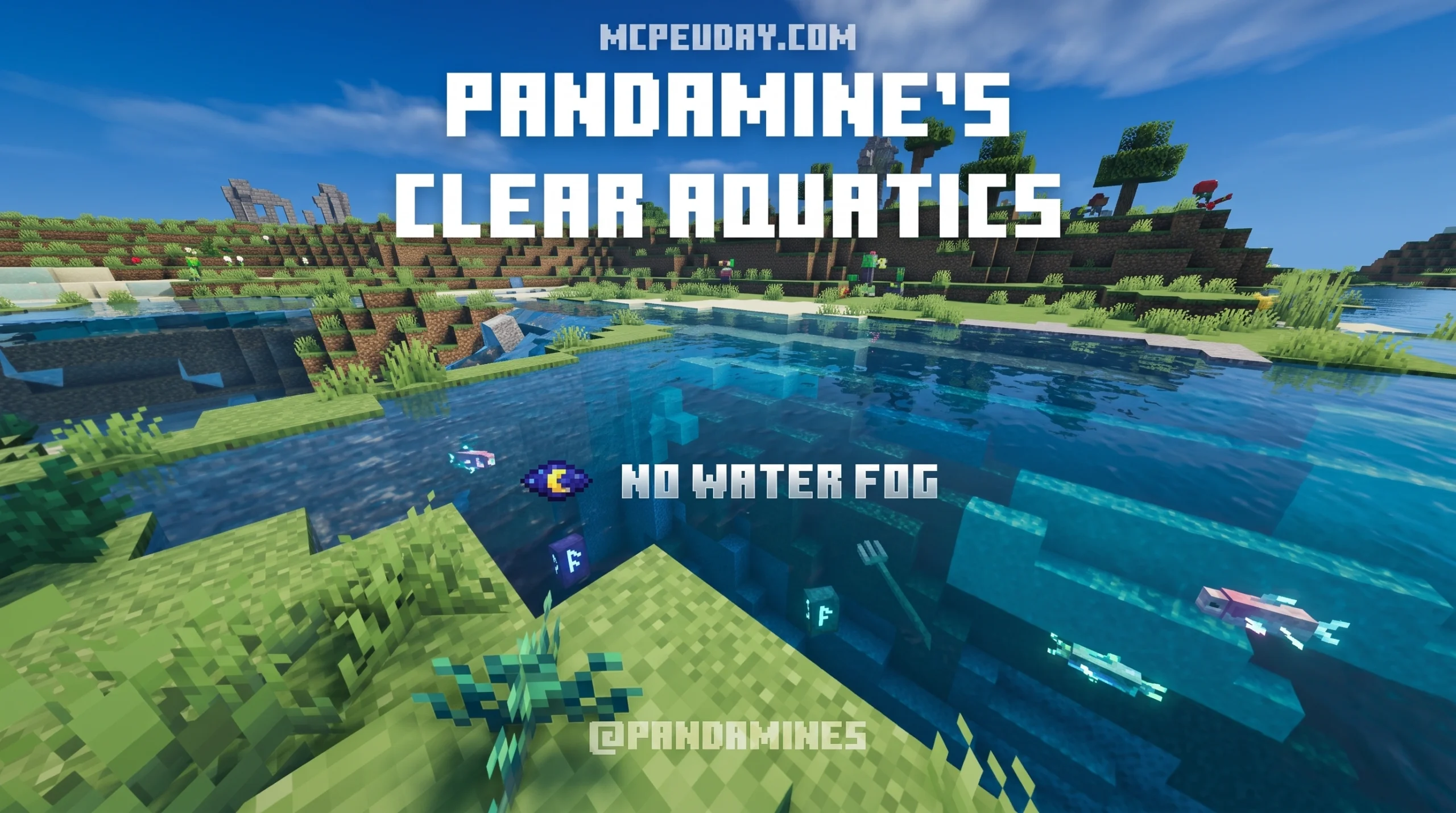 PandaMine's Clear Aquatics Shader (26.x, 1.21) – MCPE/Bedrock Shader