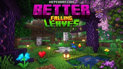 Better Falling Leaves Addon (26.x, 1.21) – MCPE/Bedrock Mod